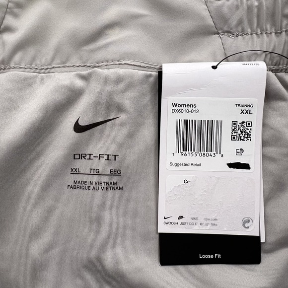 Nike One Women's Dri Fit Lined Training Shorts Size 2XL XXL Gray DX6010-012 NWT‎ - Picture 4 of 7